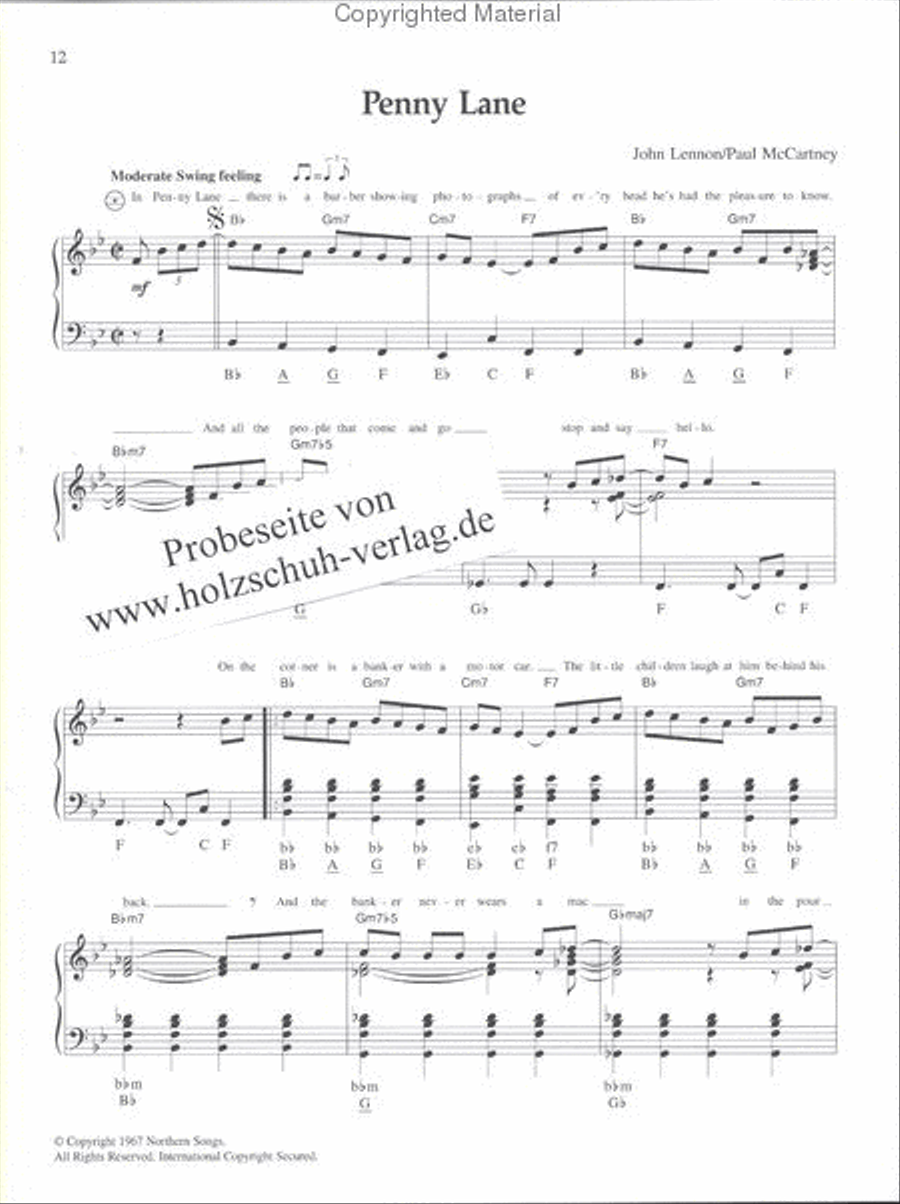 The Beatles 1 Accordion scores gallery preview page 2