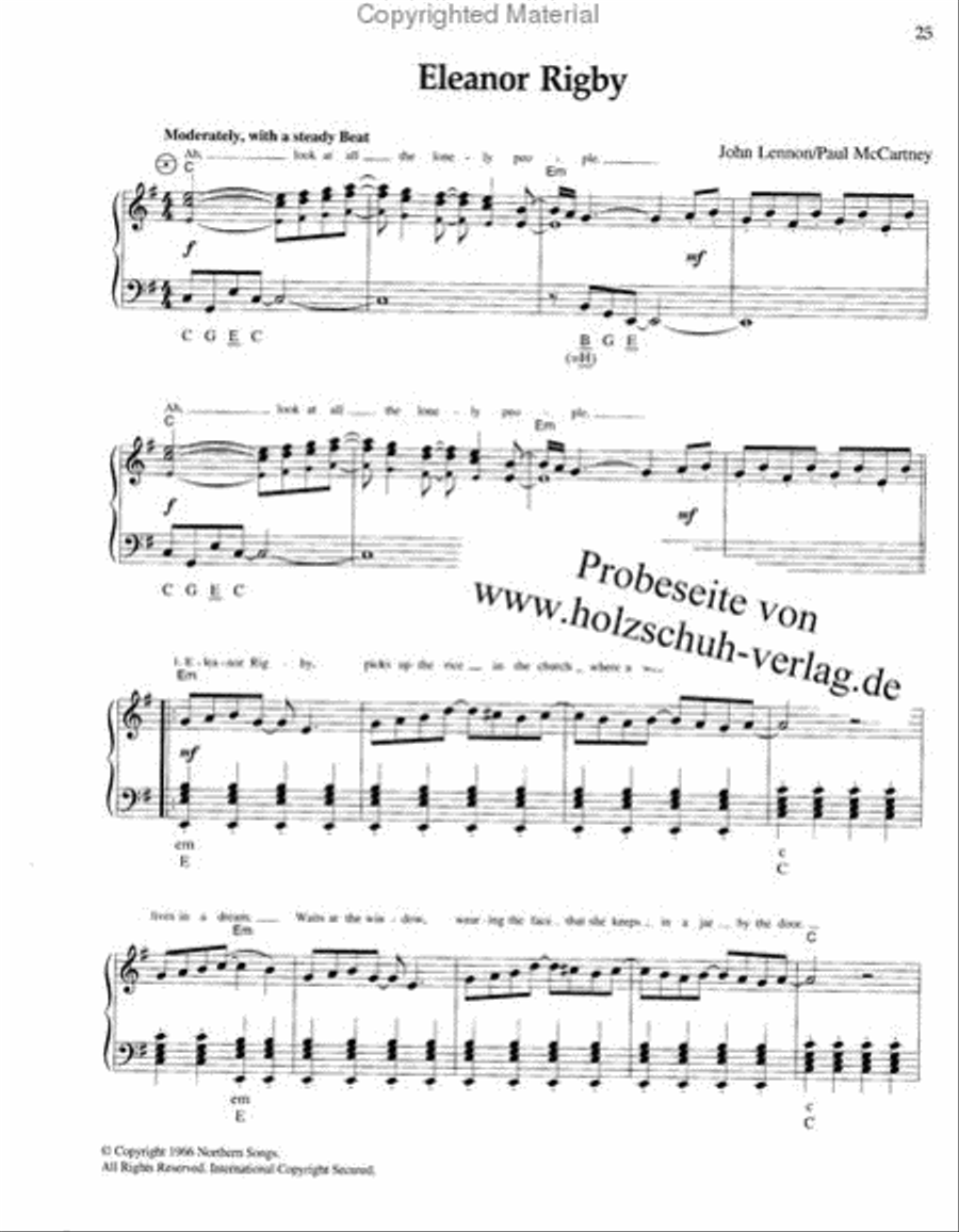 The Beatles 2 Accordion scores gallery preview page 2
