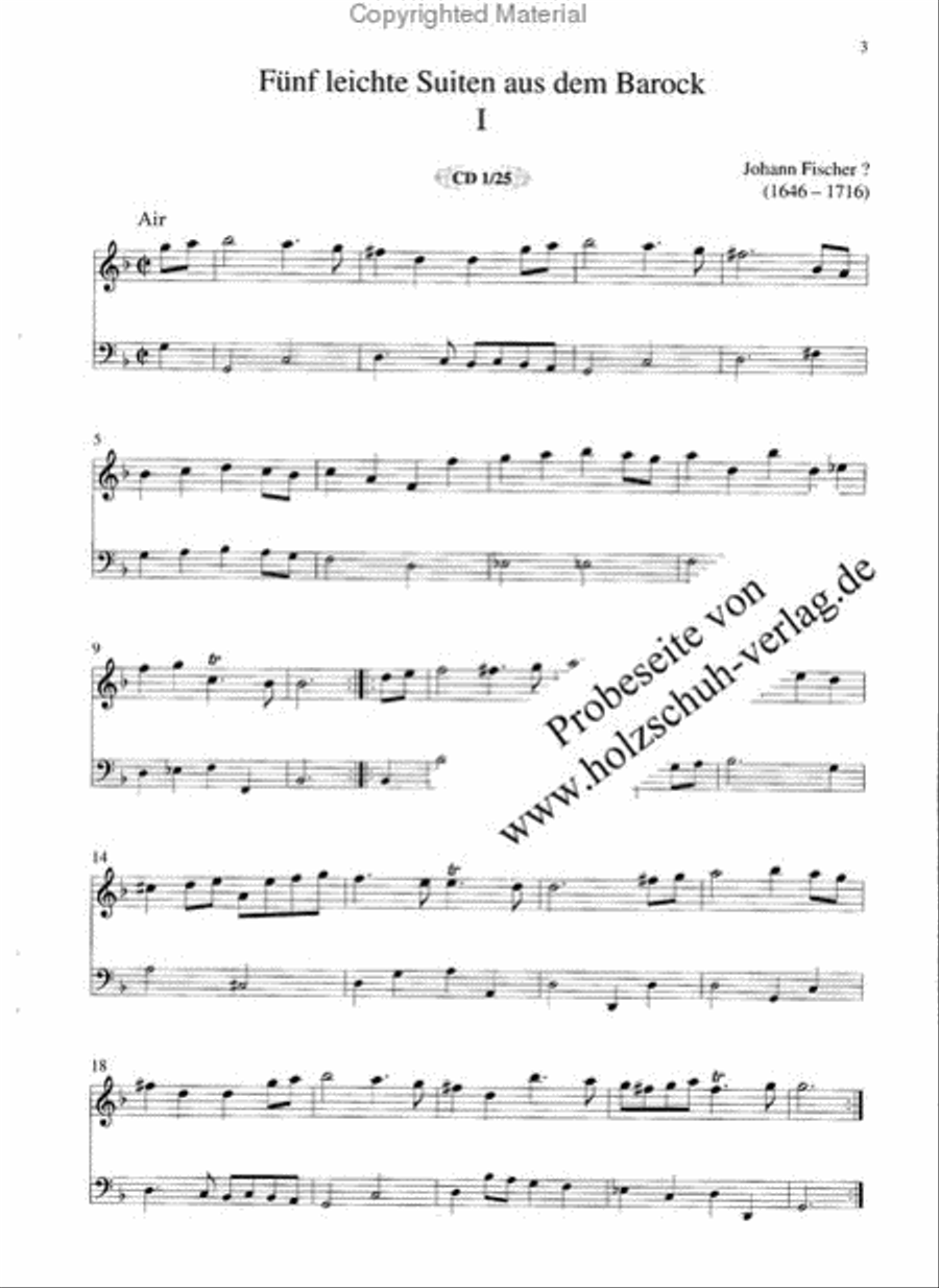 Funf leichte Suiten Recorder scores gallery preview page 2