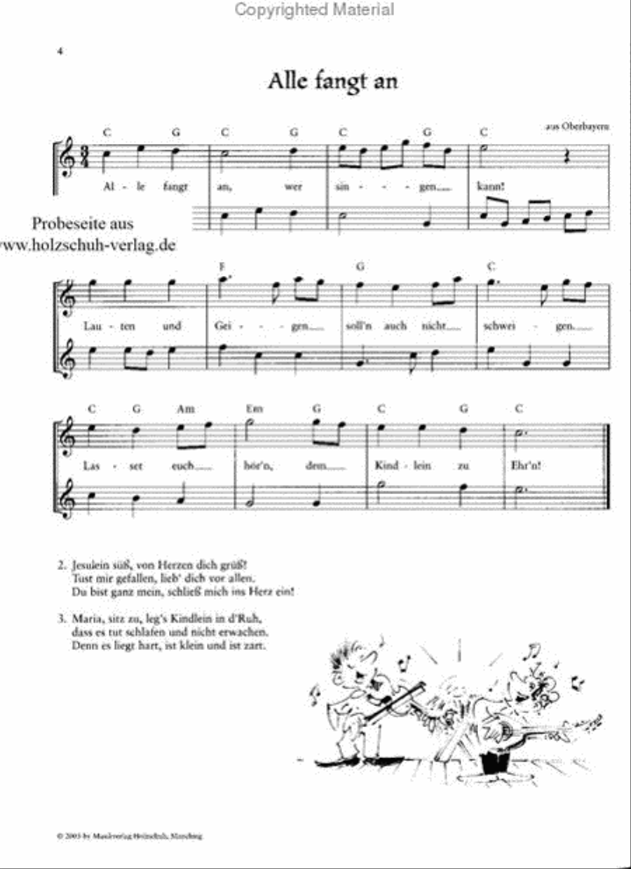 Jede Menge Weihnachtslieder Recorder scores gallery preview page 2