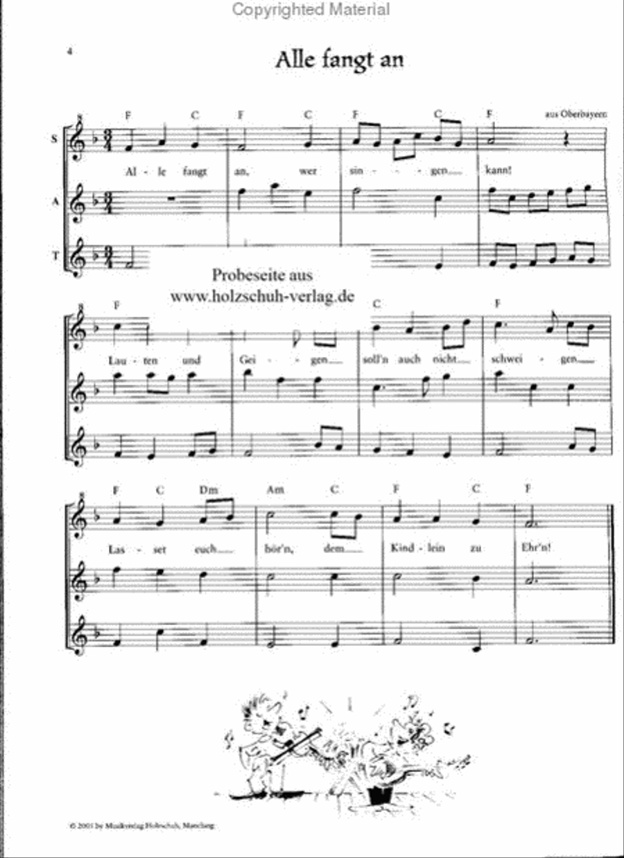 Jede Menge Weihnachtslieder Recorder scores gallery preview page 2
