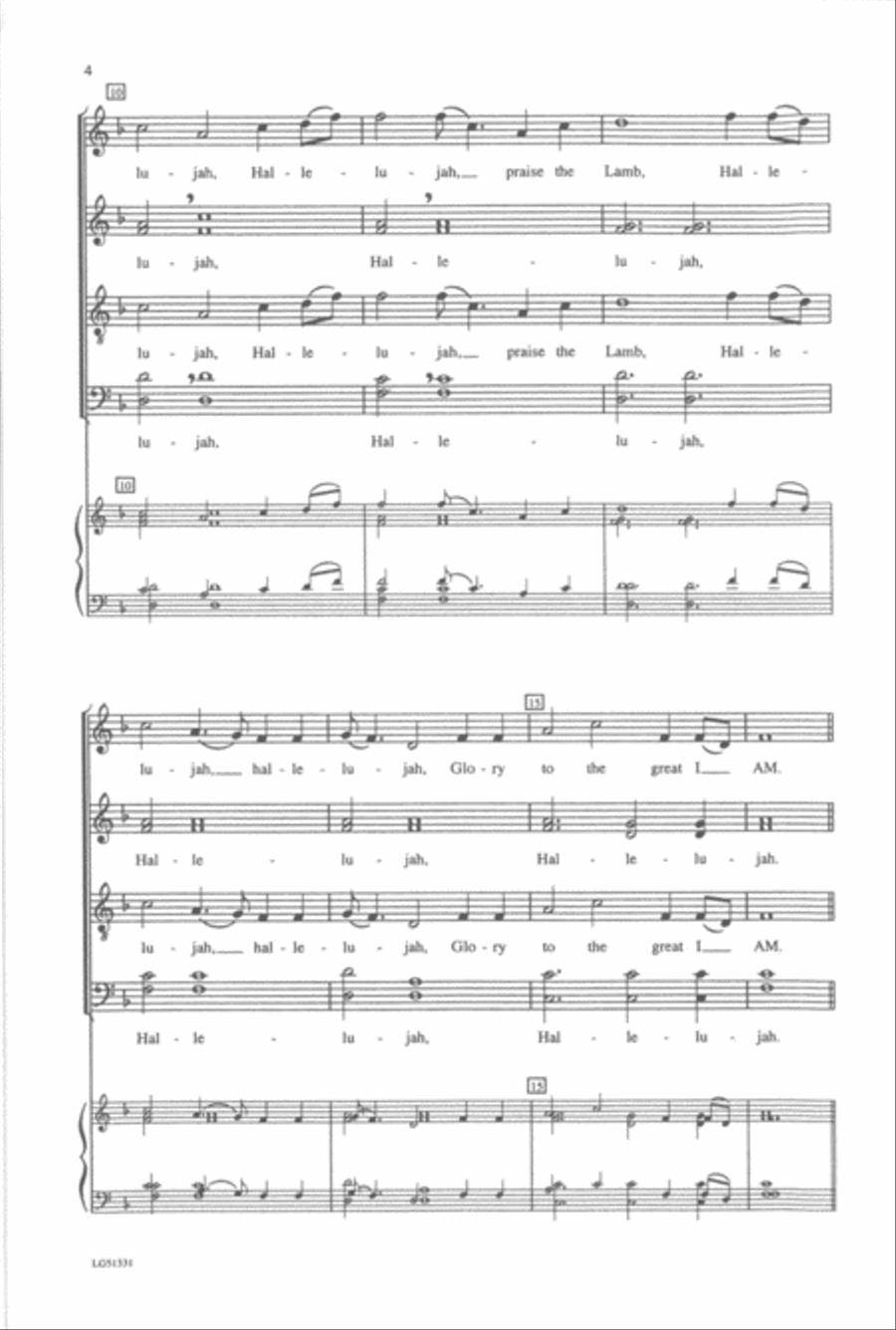 Hark, I Hear the Harps Eternal 4-Part scores gallery preview page 3