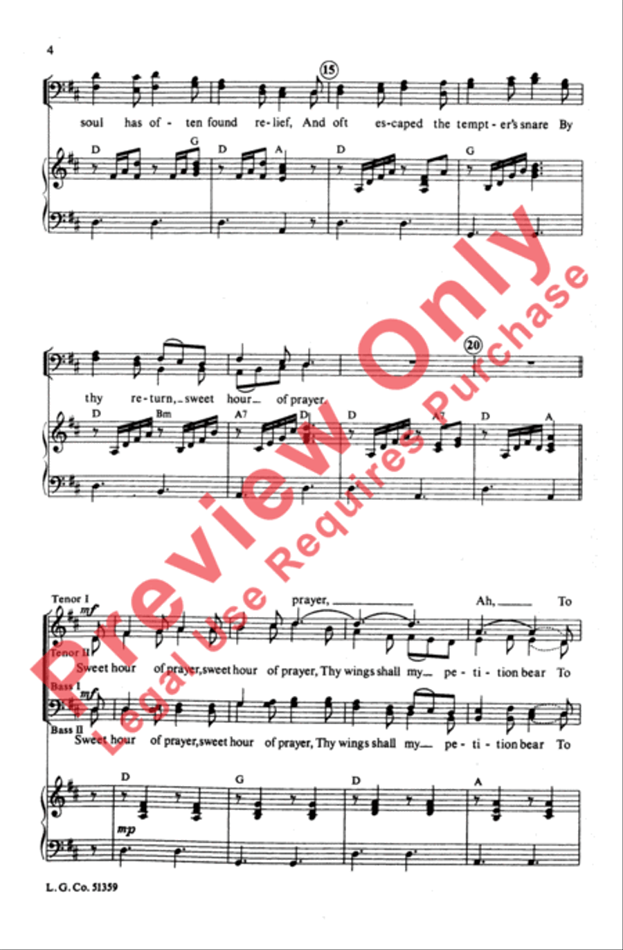 Sweet Hour of Prayer Sweet Hour of Prayer Choir scores gallery preview page 4