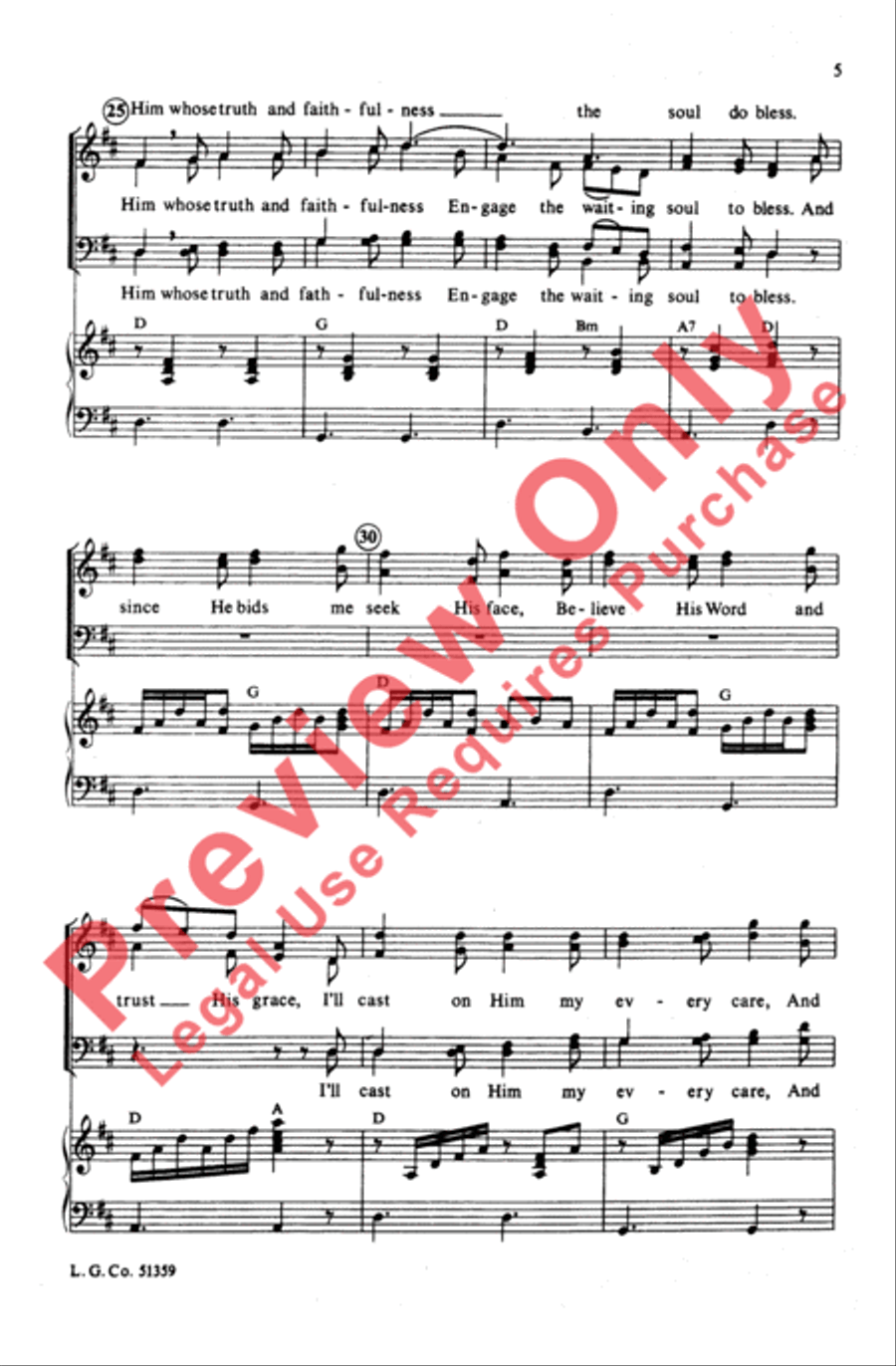 Sweet Hour of Prayer Sweet Hour of Prayer Choir scores gallery preview page 5