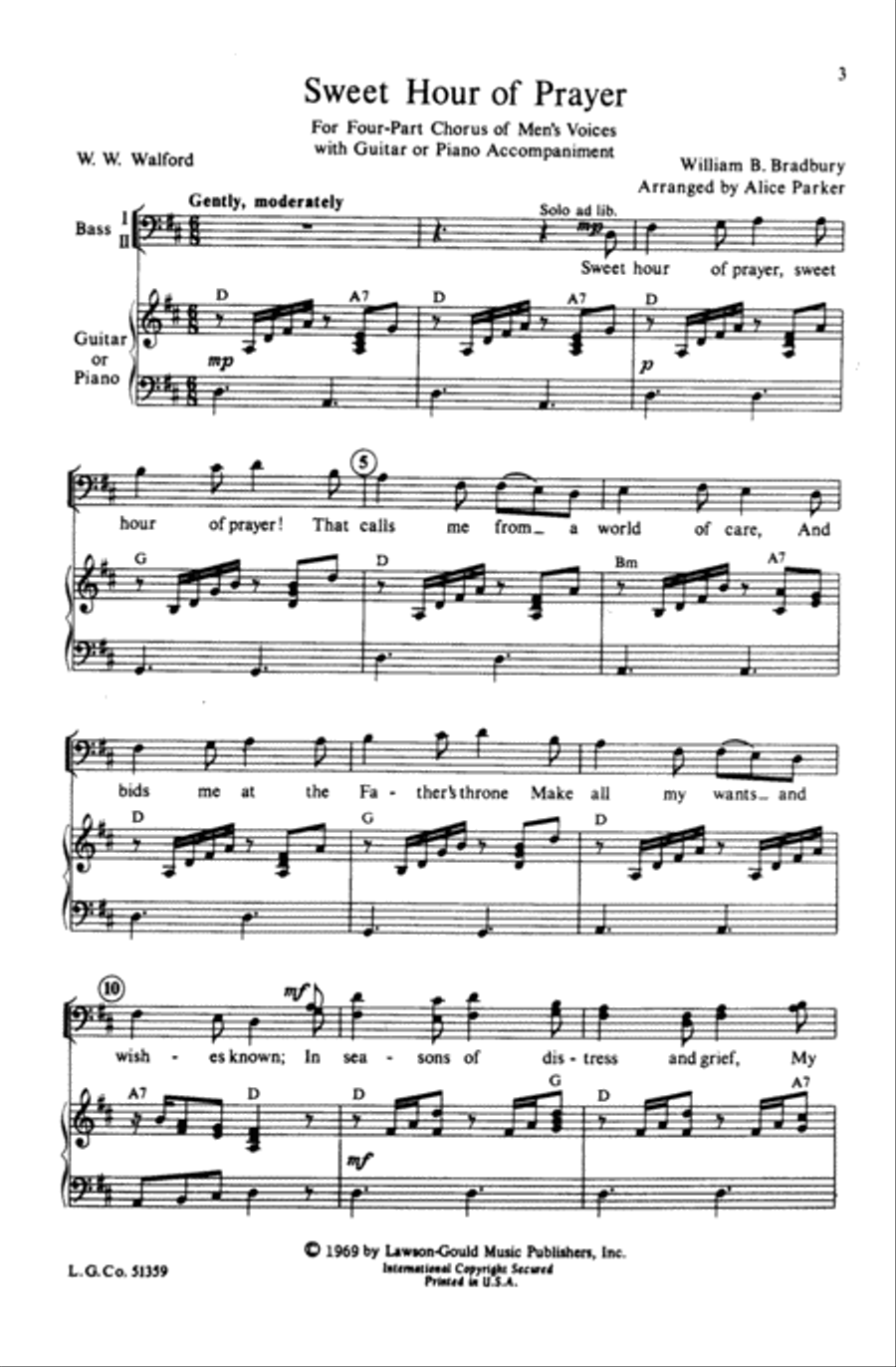 Sweet Hour of Prayer Sweet Hour of Prayer Choir scores gallery preview page 9
