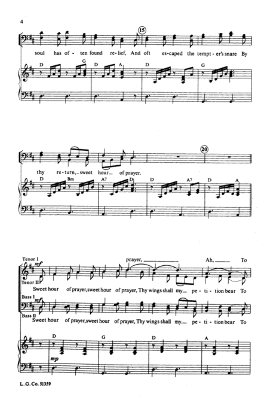 Sweet Hour of Prayer Sweet Hour of Prayer Choir scores gallery preview page 10