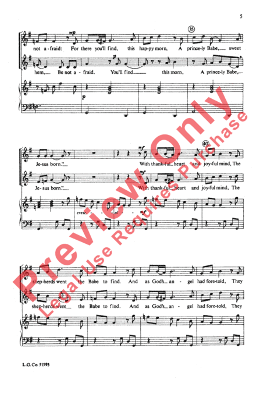 Three Christmas Carols Three Christmas Carols Choir scores gallery preview page 4