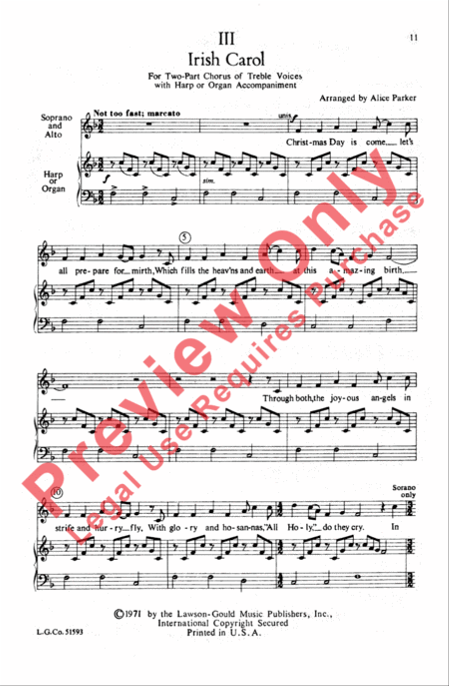 Three Christmas Carols Three Christmas Carols Choir scores gallery preview page 10