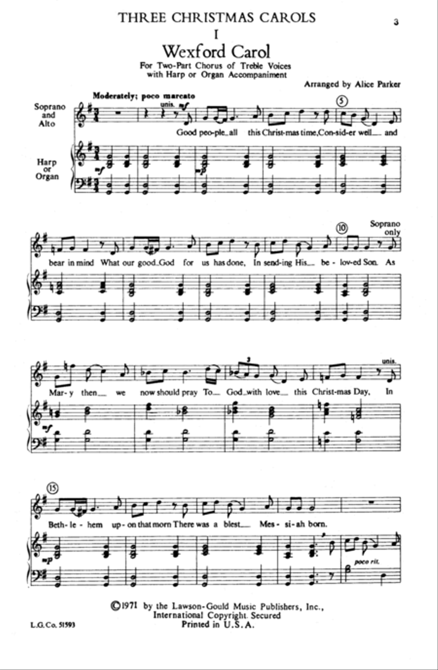 Three Christmas Carols Three Christmas Carols Choir scores gallery preview page 16