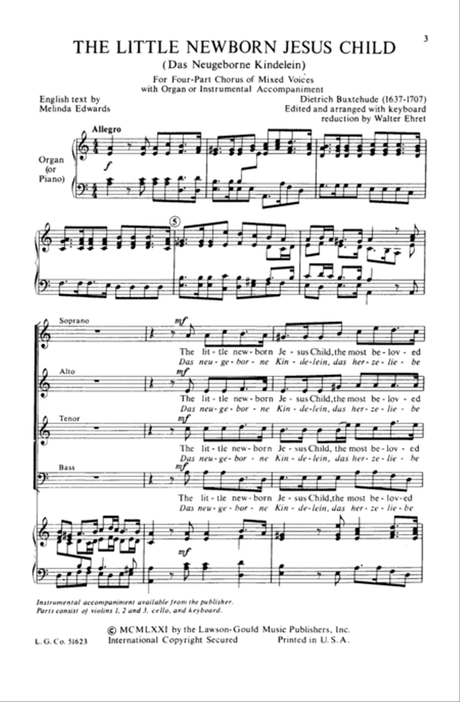The Little Newborn Jesus Child Choir scores gallery preview page 2