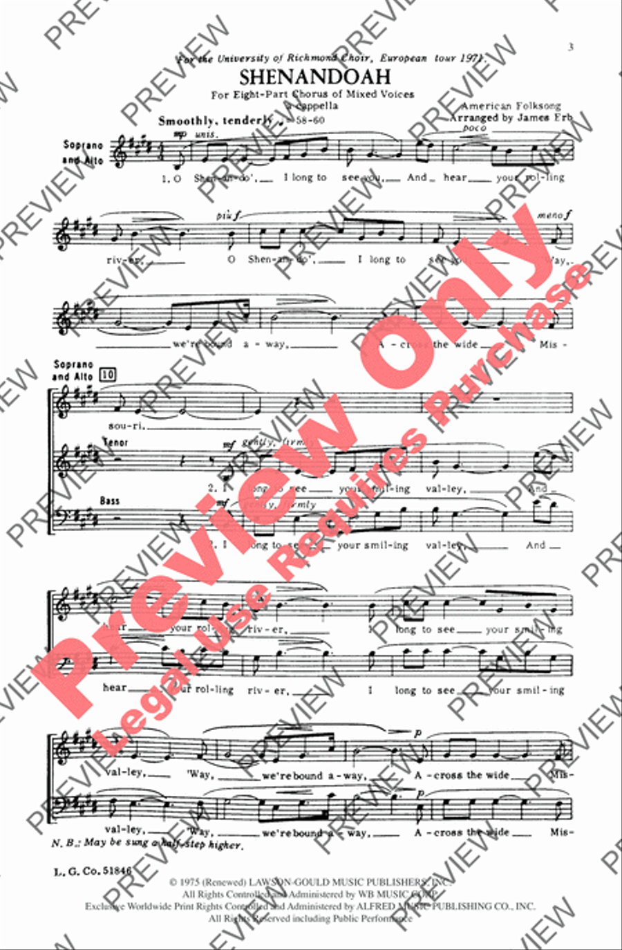 Shenandoah Shenandoah 4-Part scores gallery preview page 2
