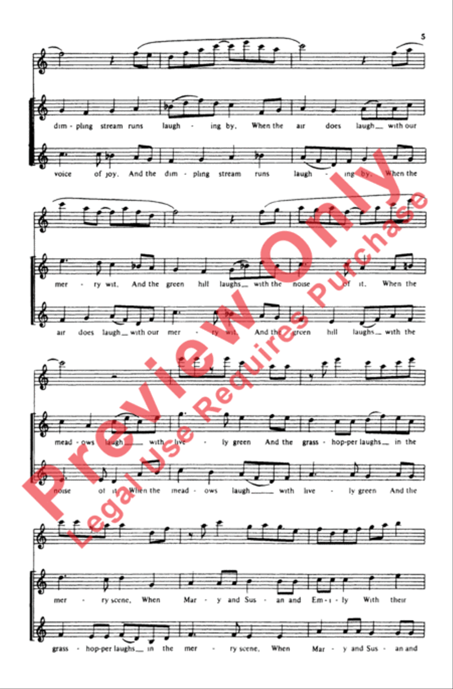 Laughing Song Laughing Song Women's Choir scores gallery preview page 5