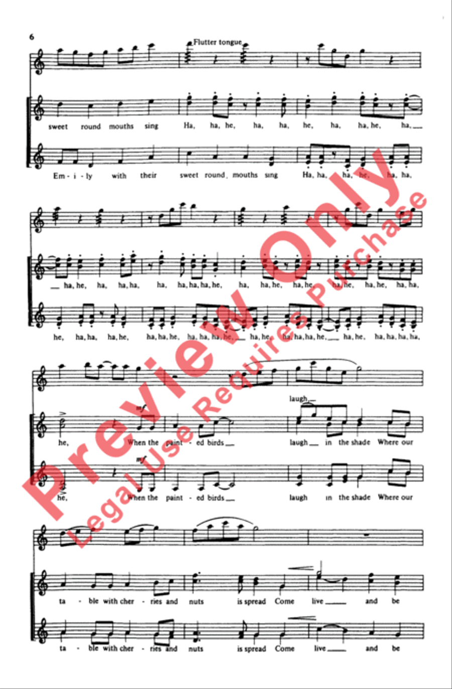 Laughing Song Laughing Song Women's Choir scores gallery preview page 6