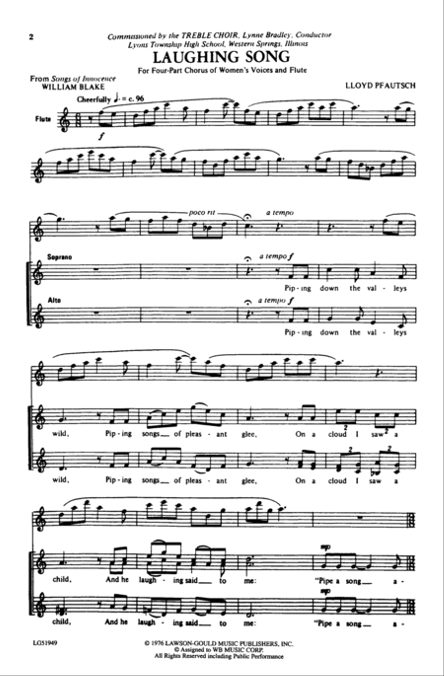 Laughing Song Laughing Song Women's Choir scores gallery preview page 9