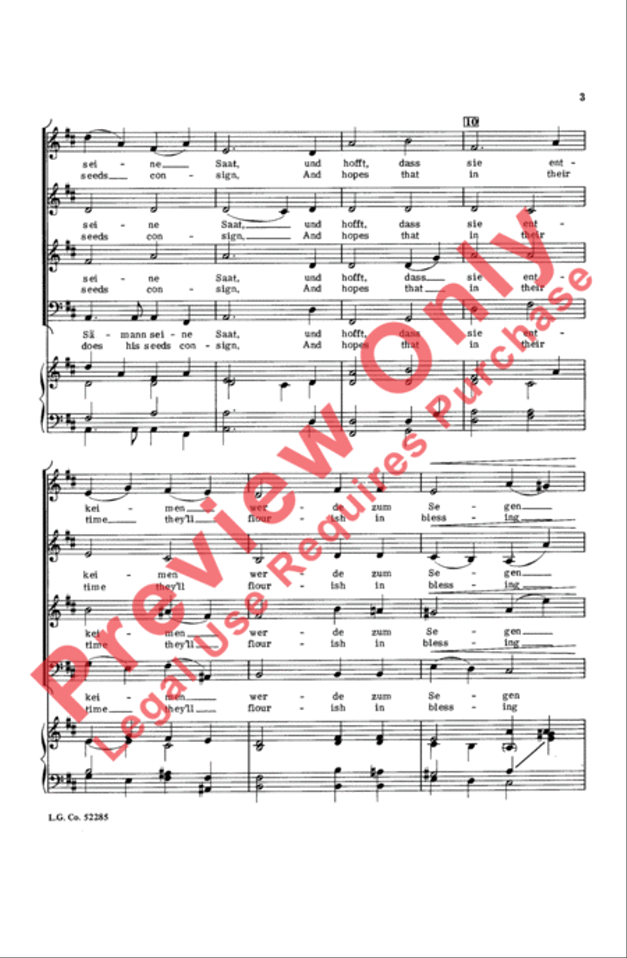 Dem Dunkeln Schoss Der Heil'gen Erde Choir scores gallery preview page 3