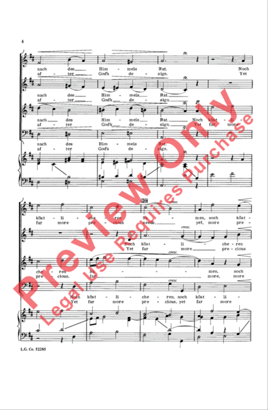 Dem Dunkeln Schoss Der Heil'gen Erde Choir scores gallery preview page 4