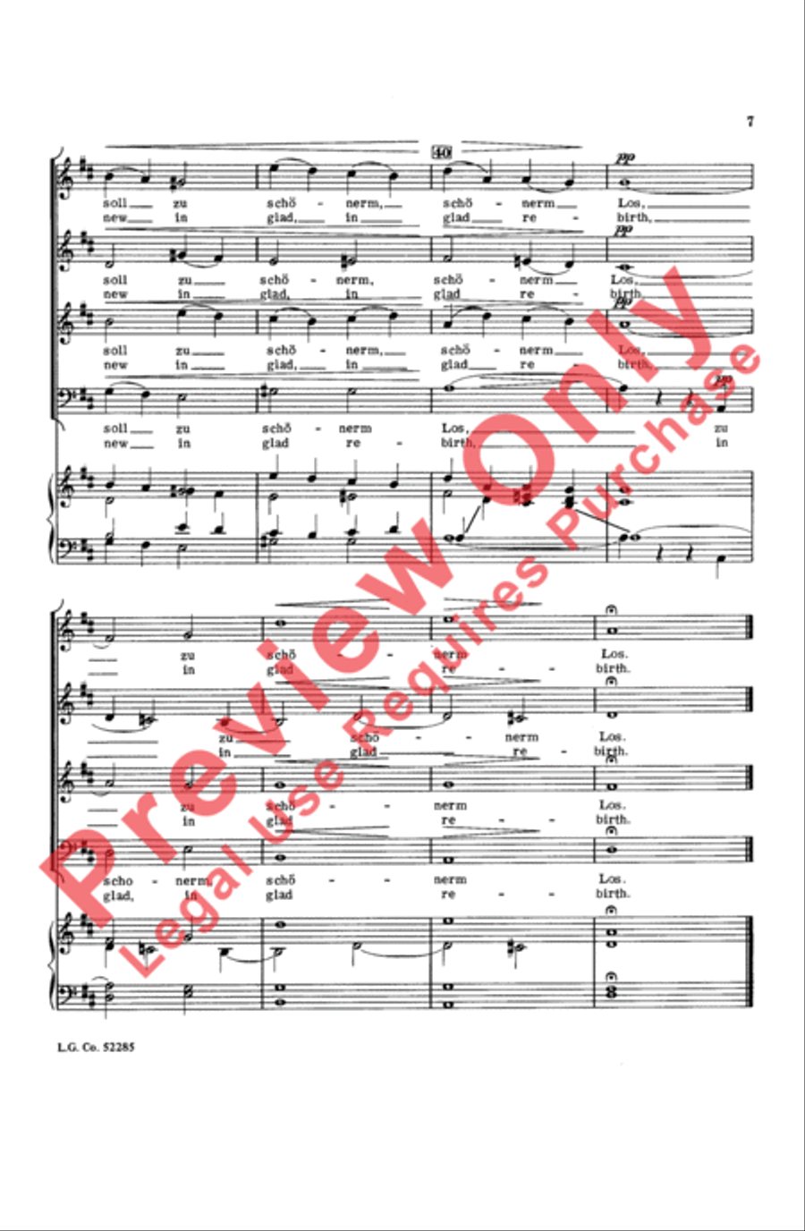 Dem Dunkeln Schoss Der Heil'gen Erde Choir scores gallery preview page 7