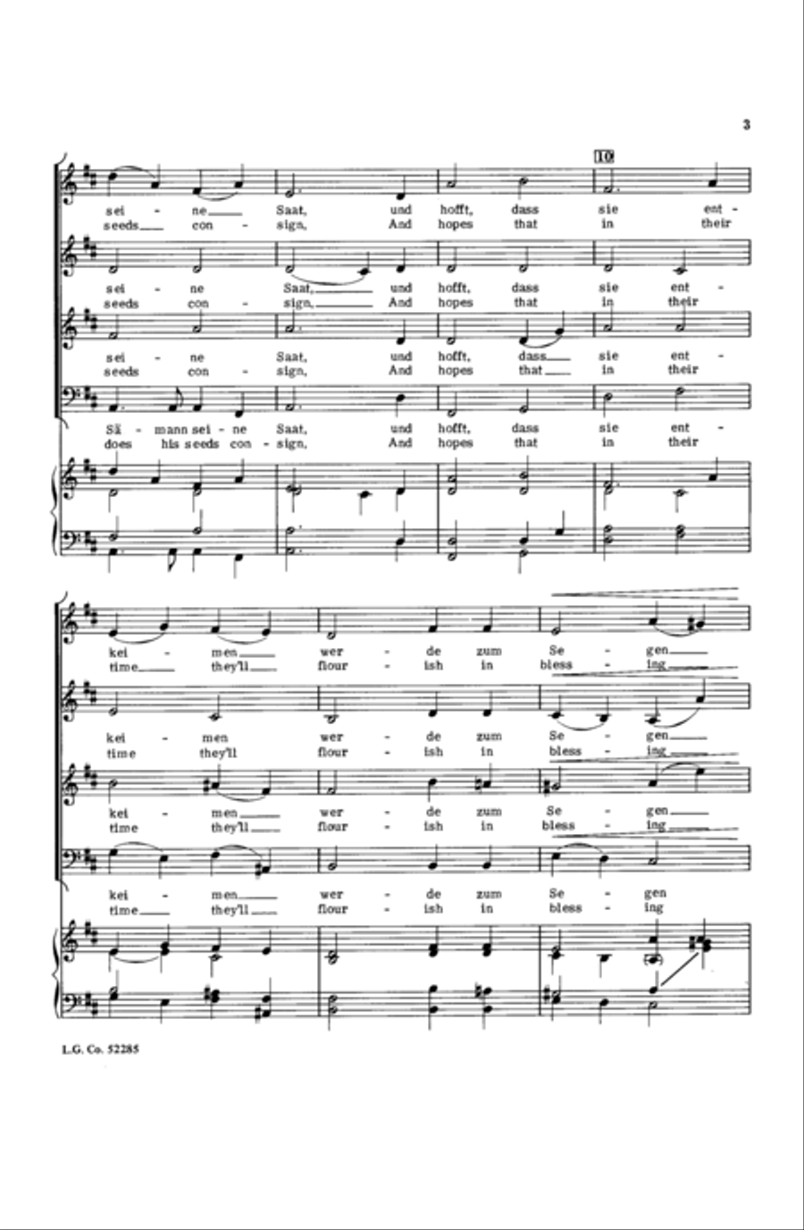 Dem Dunkeln Schoss Der Heil'gen Erde Choir scores gallery preview page 10