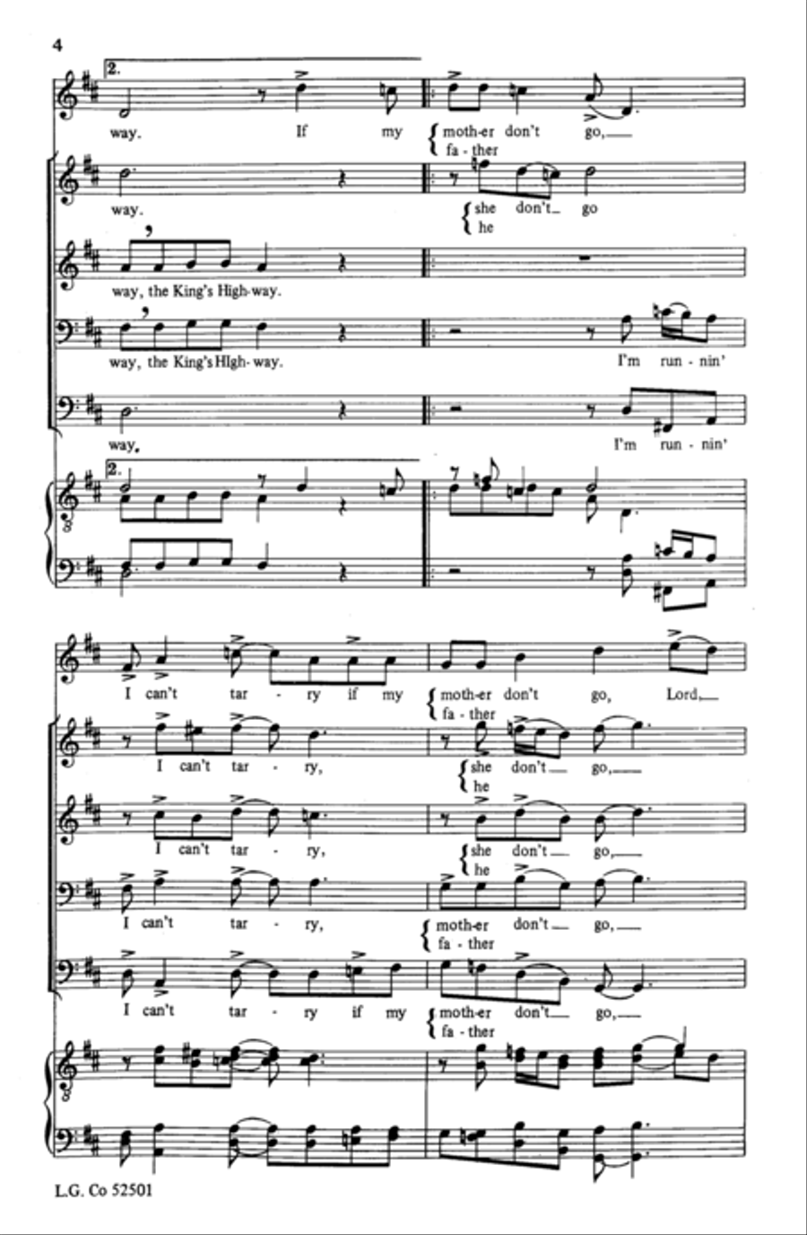 I Can't Tarry I Can't Tarry Choir scores gallery preview page 11