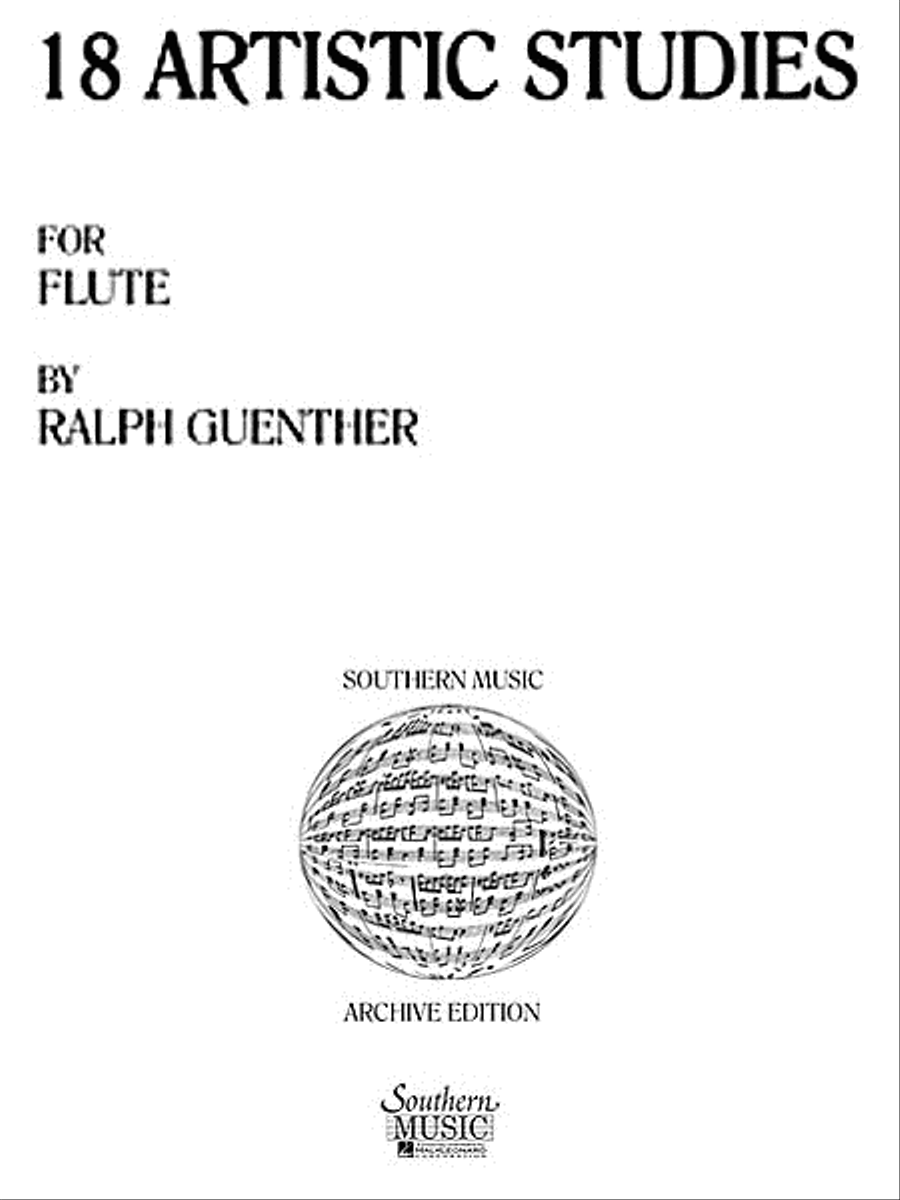 18 Artistic Studies Flute scores gallery preview page 1