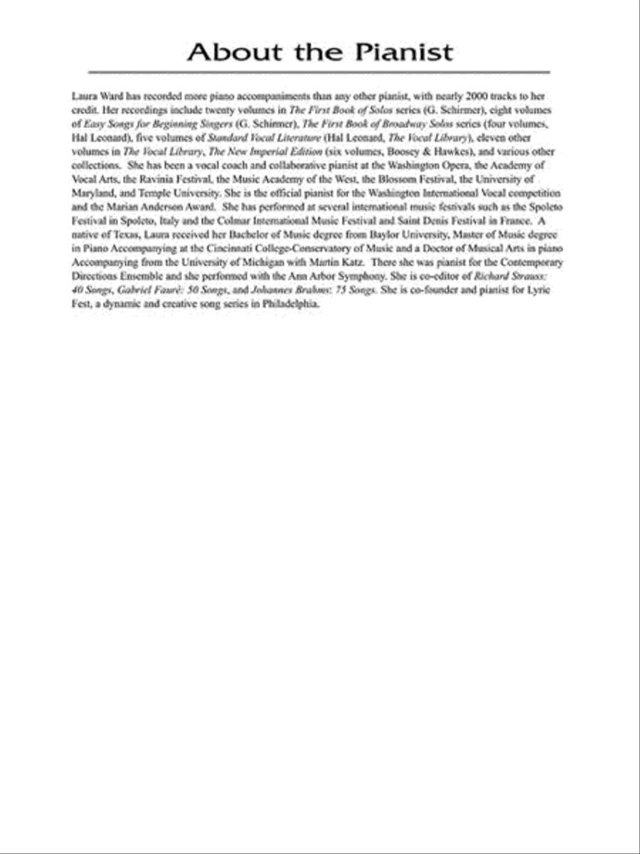 The Lieder Anthology – Accompaniment CDs Low Voice scores gallery preview page 6