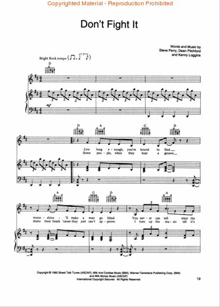 Open Arms: The Steve Perry Anthology Piano, Vocal, Guitar scores gallery preview page 3