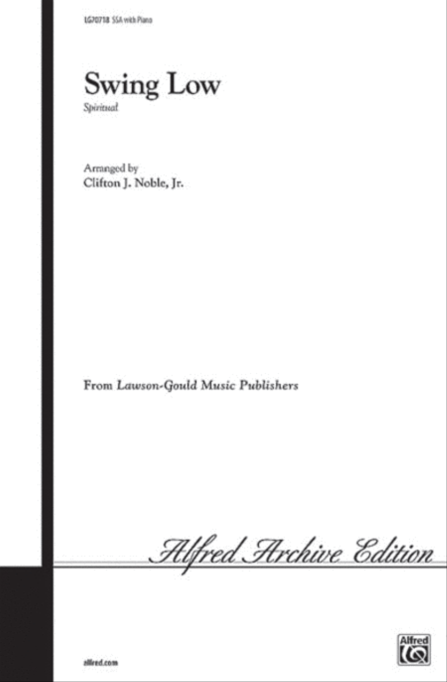 Swing Low Swing Low Choir scores gallery preview page 1