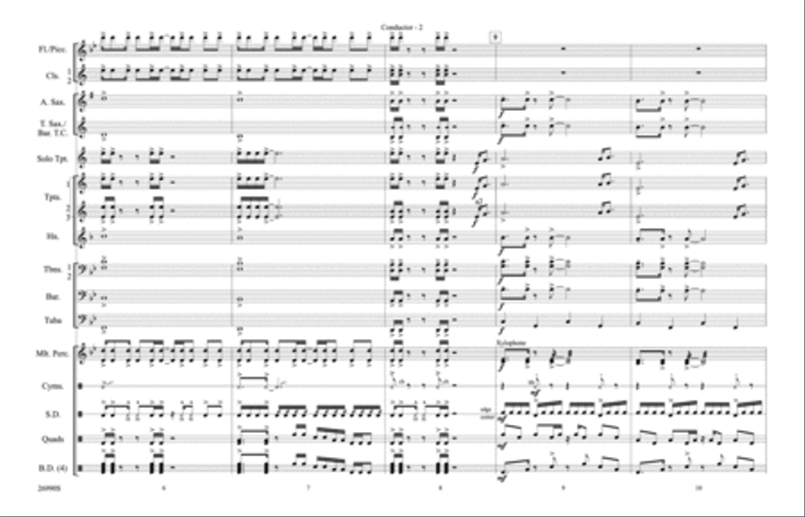 Gonna Fly Now (Theme from Rocky) Marching Band scores gallery preview page 3