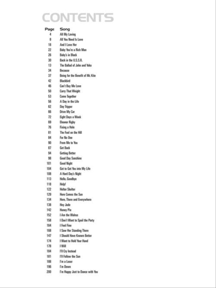 Essential Songs - The Beatles scores gallery preview page 4