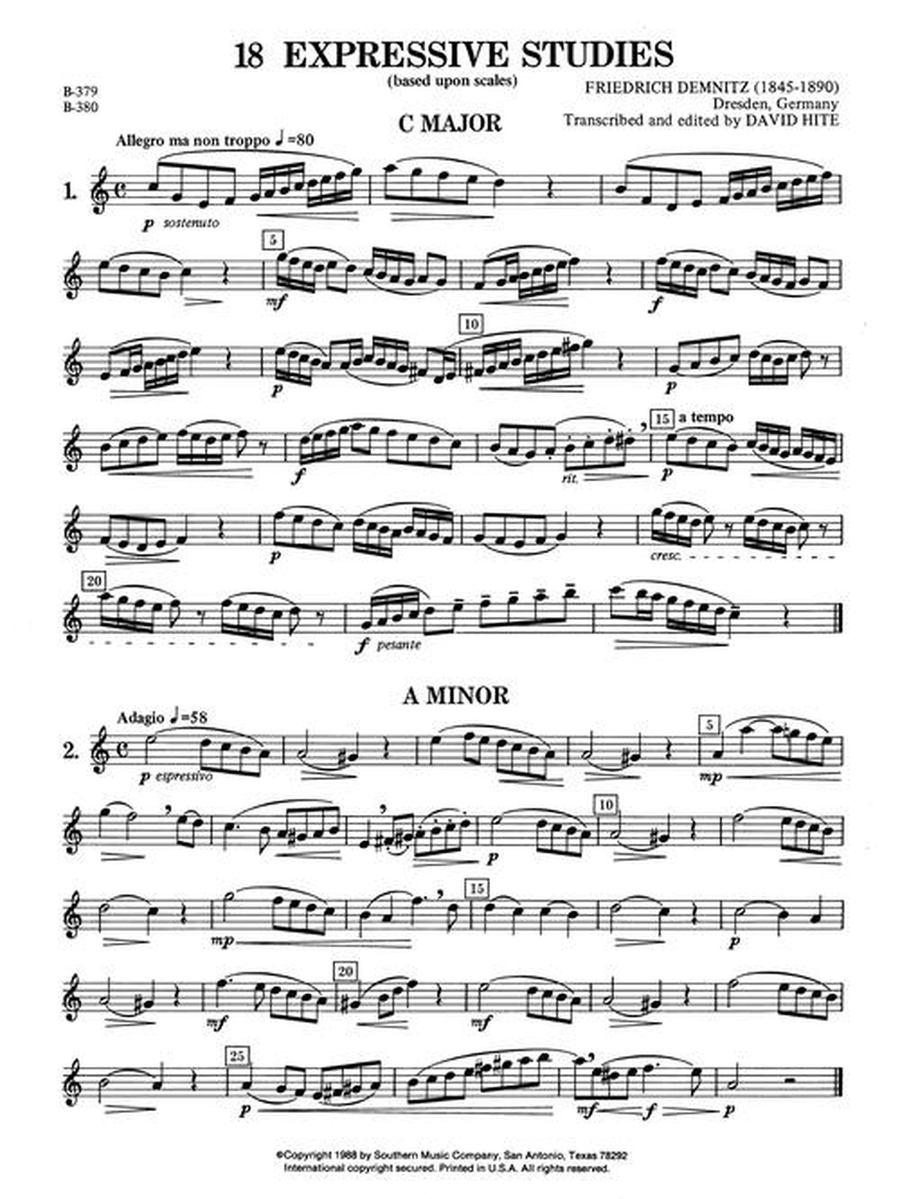 Melodious and Progressive Studies, Book 1 Saxophone scores gallery preview page 6