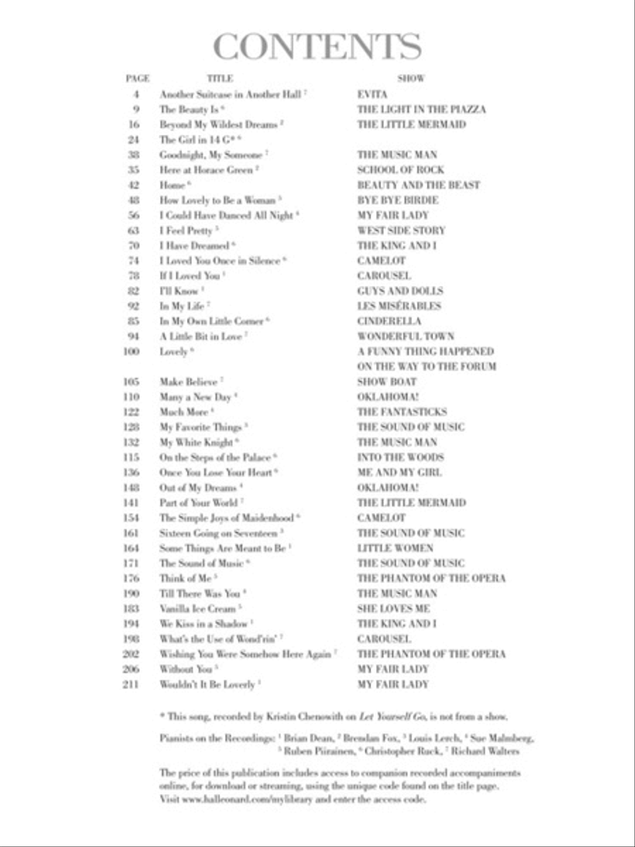 The Broadway Ingénue - Revised Edition Voice scores gallery preview page 3