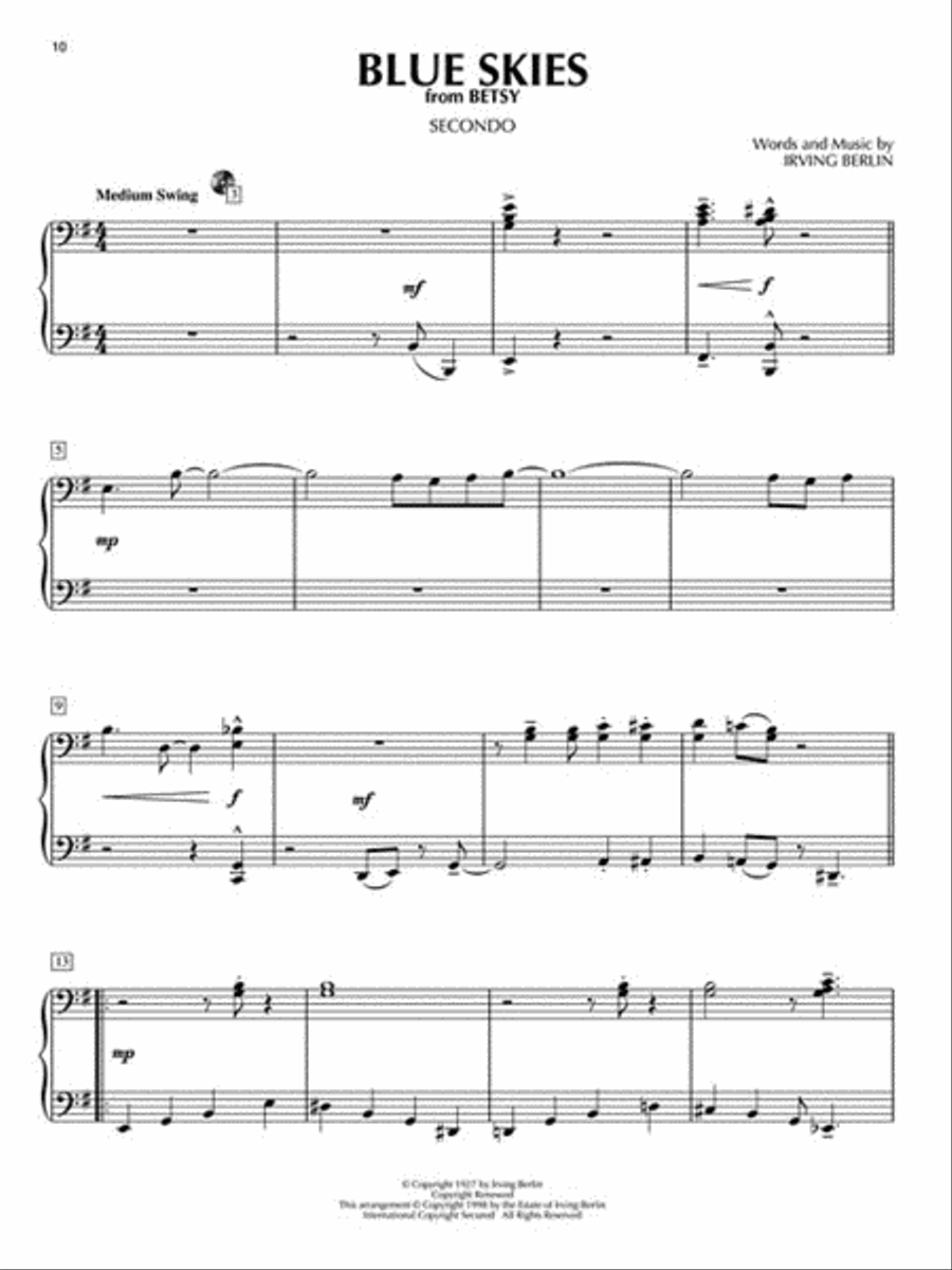 Broadway for Two 1 Piano, 4-Hands scores gallery preview page 3