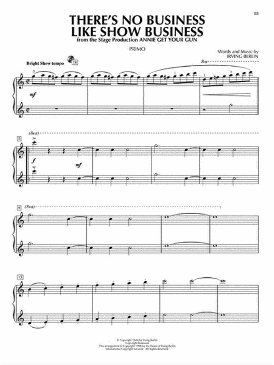 Broadway for Two 1 Piano, 4-Hands scores gallery preview page 6
