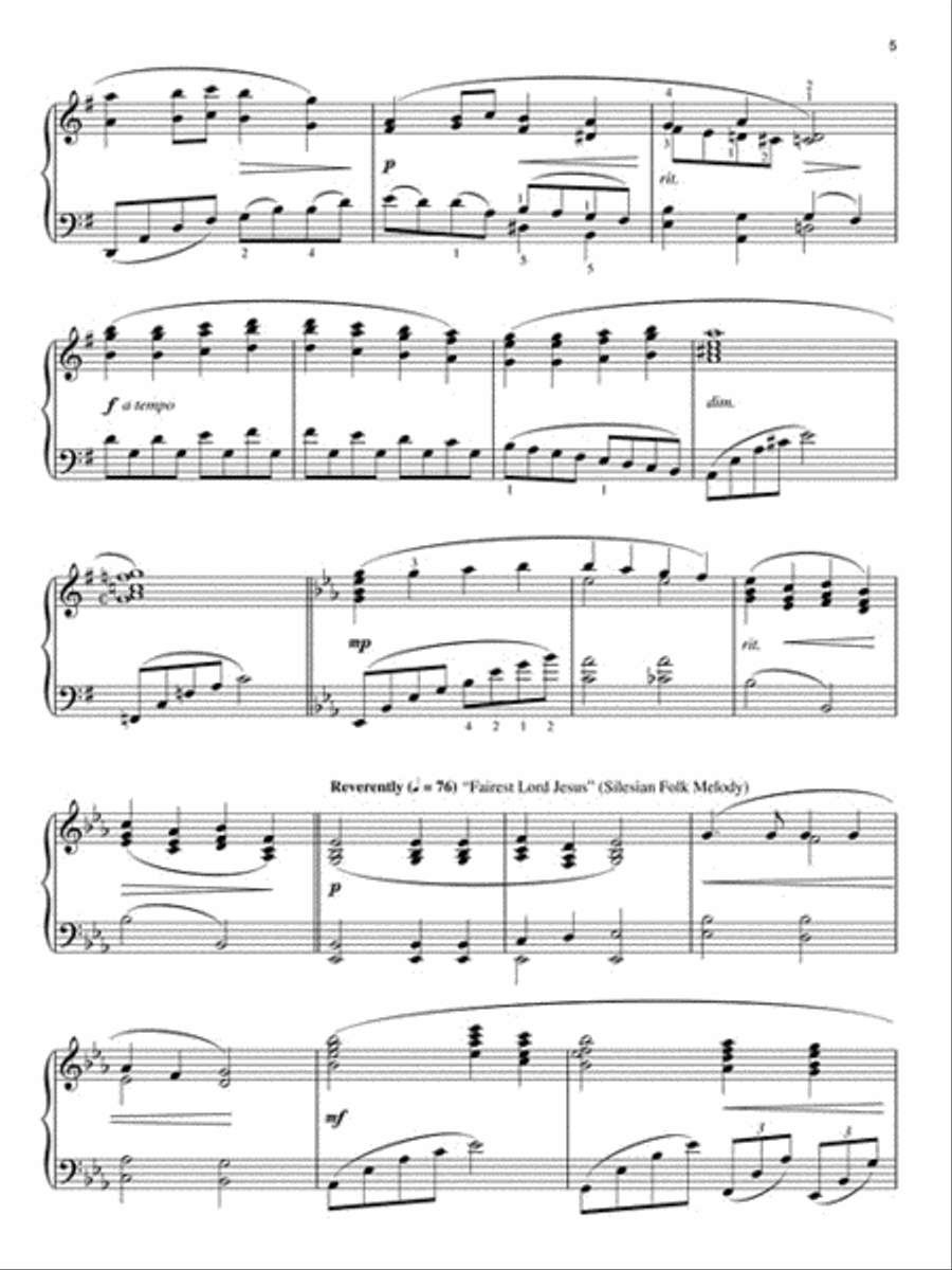 Hymn Medleys Piano Solo scores gallery preview page 3