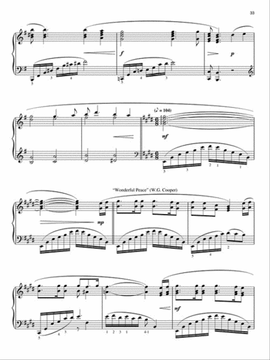 Hymn Medleys Piano Solo scores gallery preview page 5