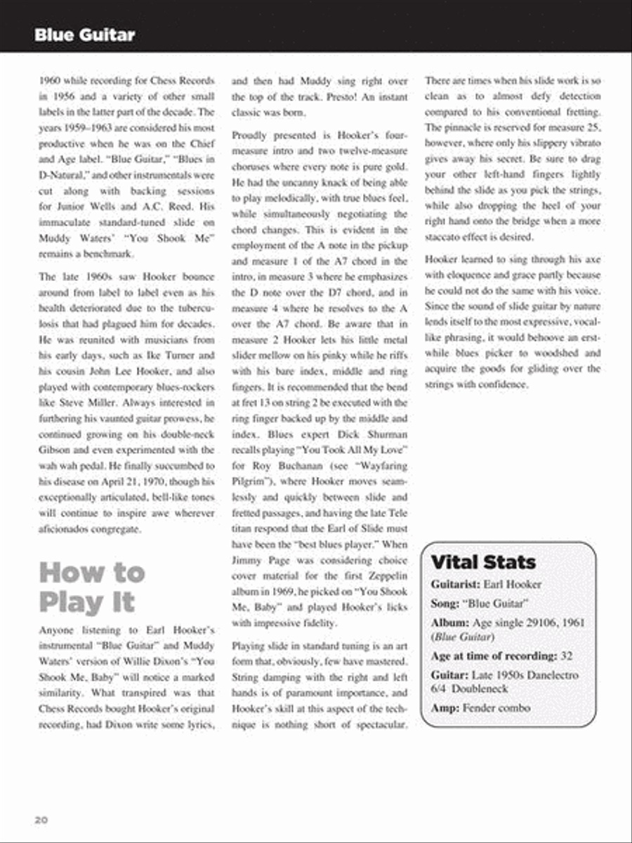 25 Great Blues Guitar Solos Electric Guitar scores gallery preview page 12