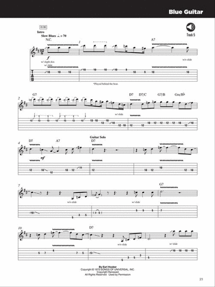 25 Great Blues Guitar Solos Electric Guitar scores gallery preview page 13