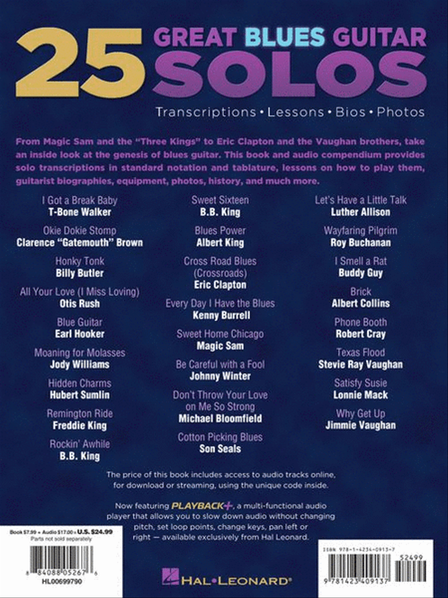 25 Great Blues Guitar Solos Electric Guitar scores gallery preview page 15