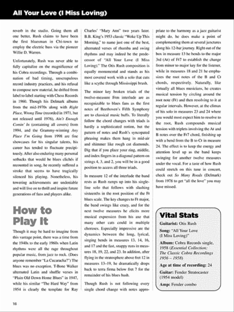25 Great Blues Guitar Solos Electric Guitar scores gallery preview page 4