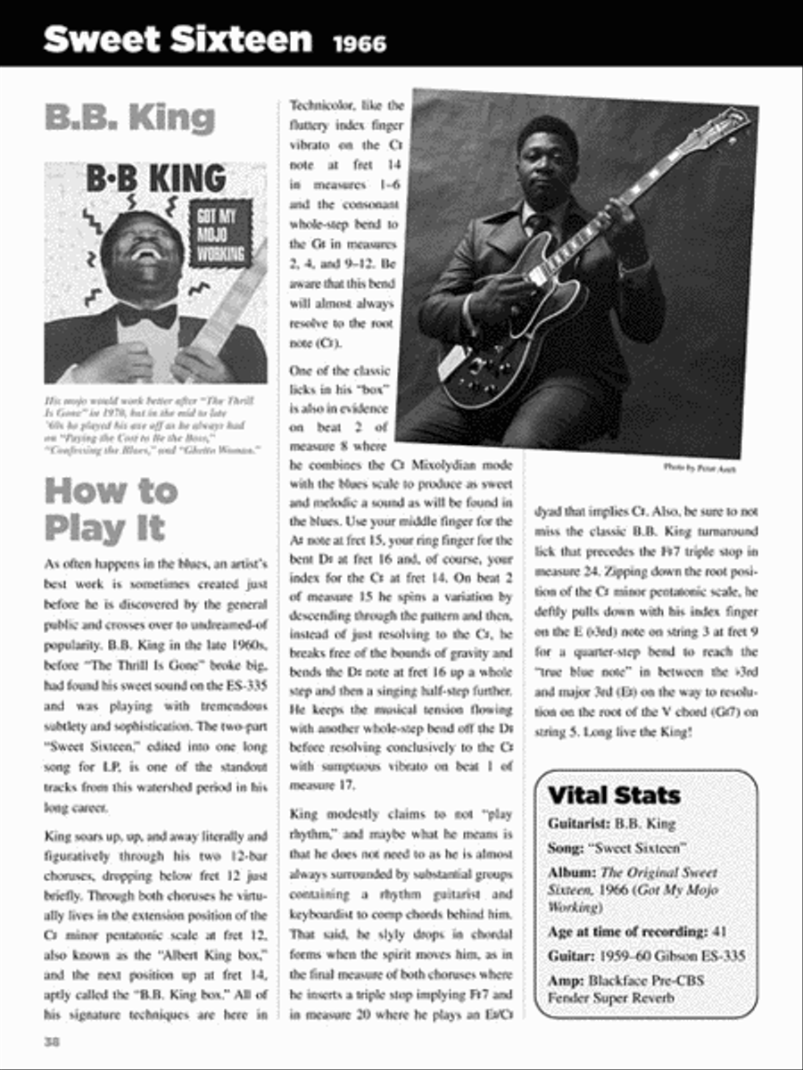 25 Great Blues Guitar Solos Electric Guitar scores gallery preview page 6