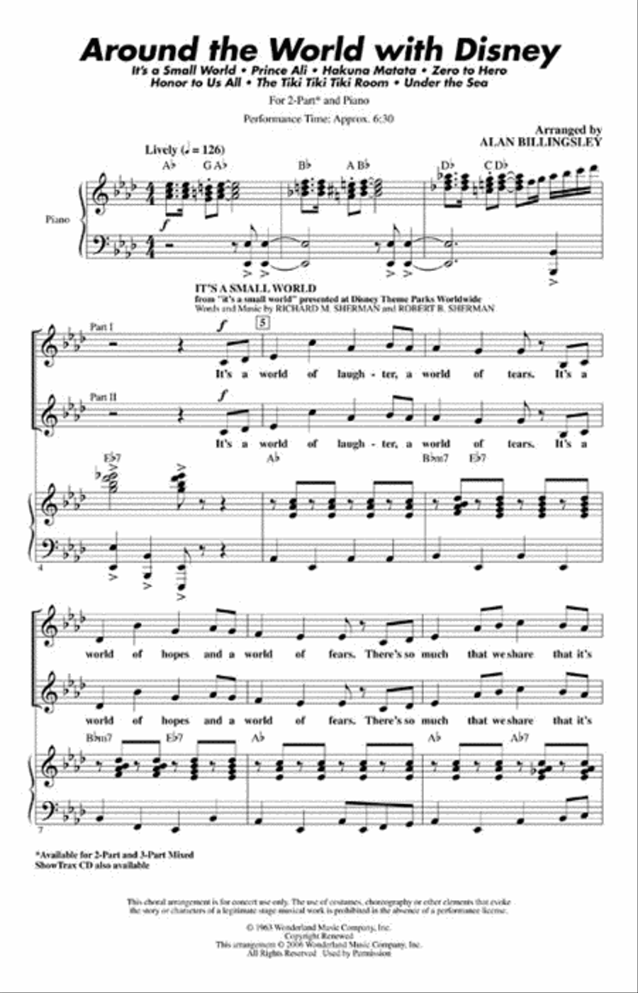 Around the World with Disney Choir scores gallery preview page 2