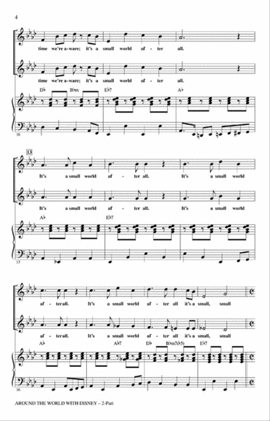 Around the World with Disney Choir scores gallery preview page 3