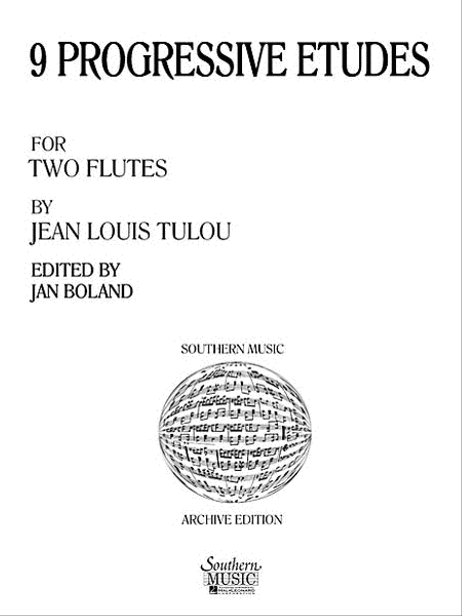 Nine Progressive Etudes Flute Duet scores gallery preview page 1