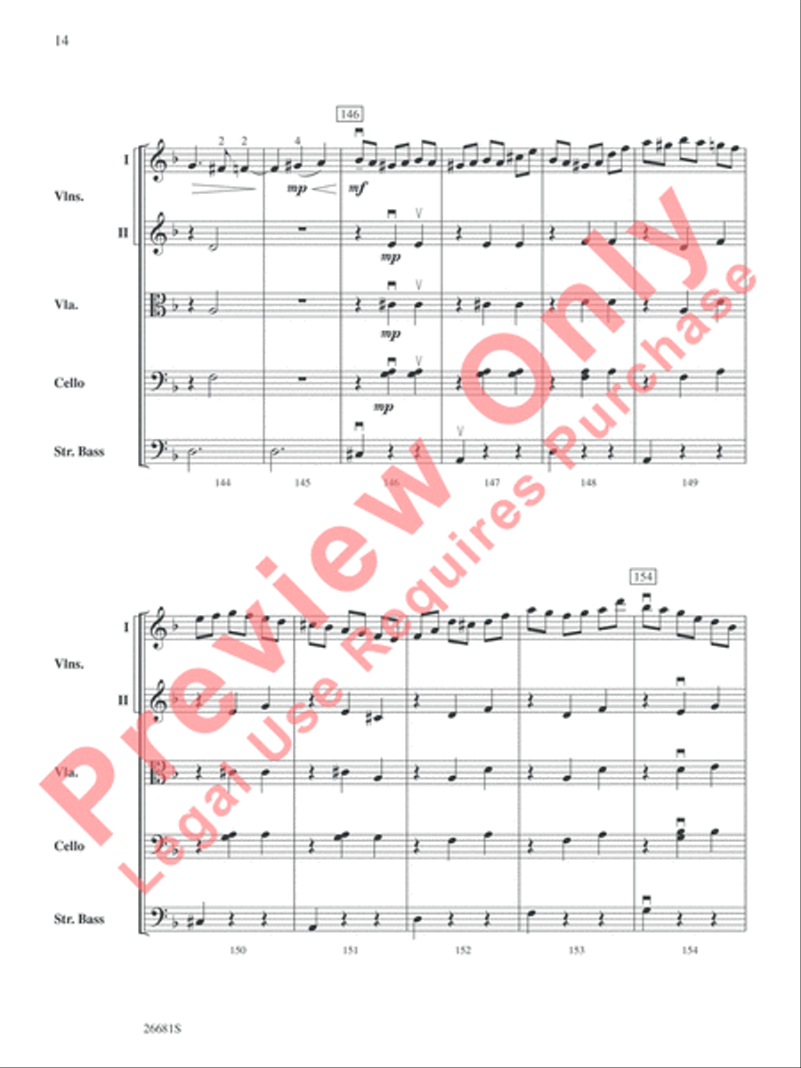 Czar's Evening Waltz Czar's Evening Waltz String Orchestra scores gallery preview page 15