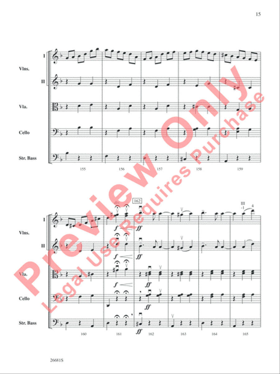 Czar's Evening Waltz Czar's Evening Waltz String Orchestra scores gallery preview page 16