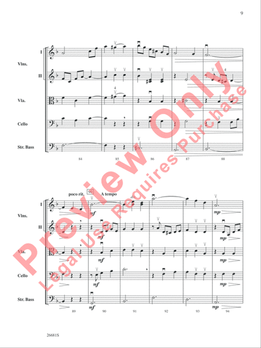 Czar's Evening Waltz Czar's Evening Waltz String Orchestra scores gallery preview page 10