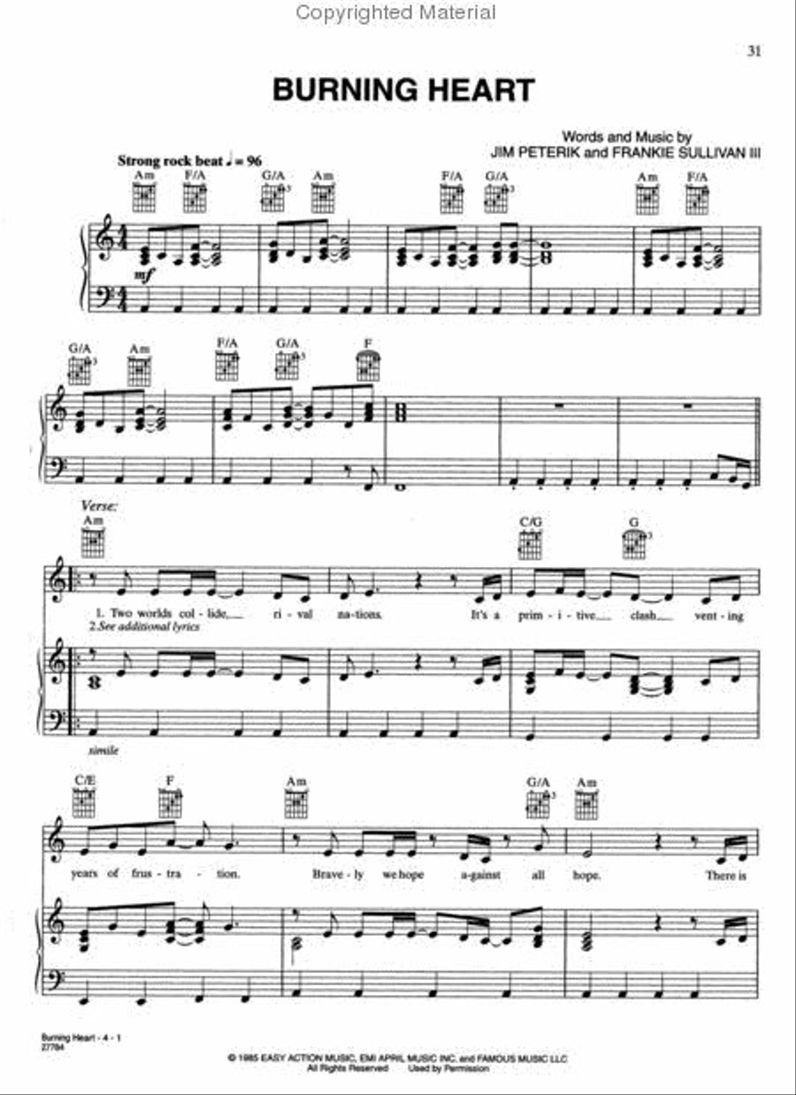 Rocky Balboa: The Best of Rocky Piano, Vocal, Guitar scores gallery preview page 4