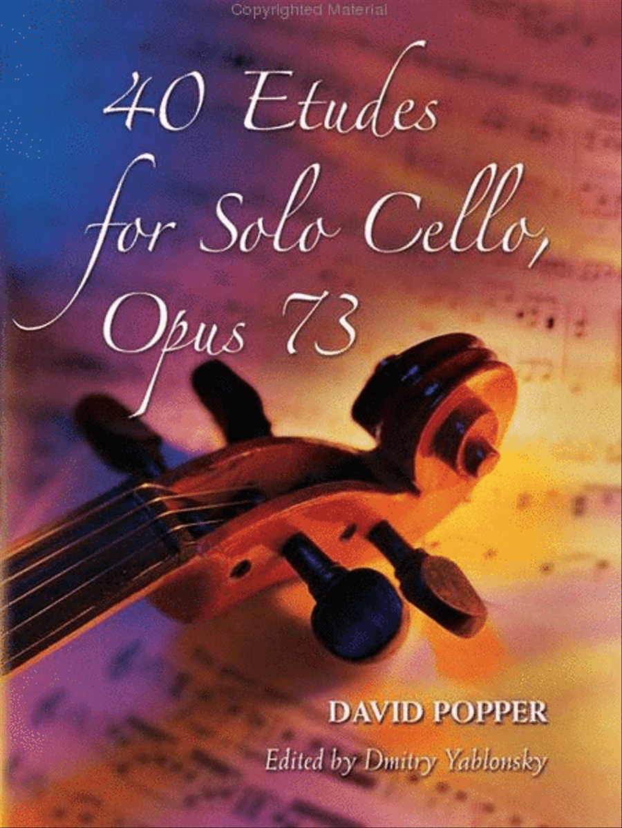 40 Etudes for Solo Cello, Op. 73 Cello Solo scores gallery preview page 2