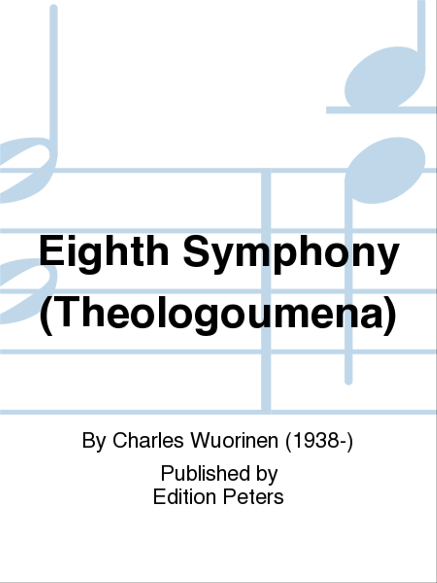 Eighth Symphony (Theologoumena) Orchestra scores gallery preview page 1