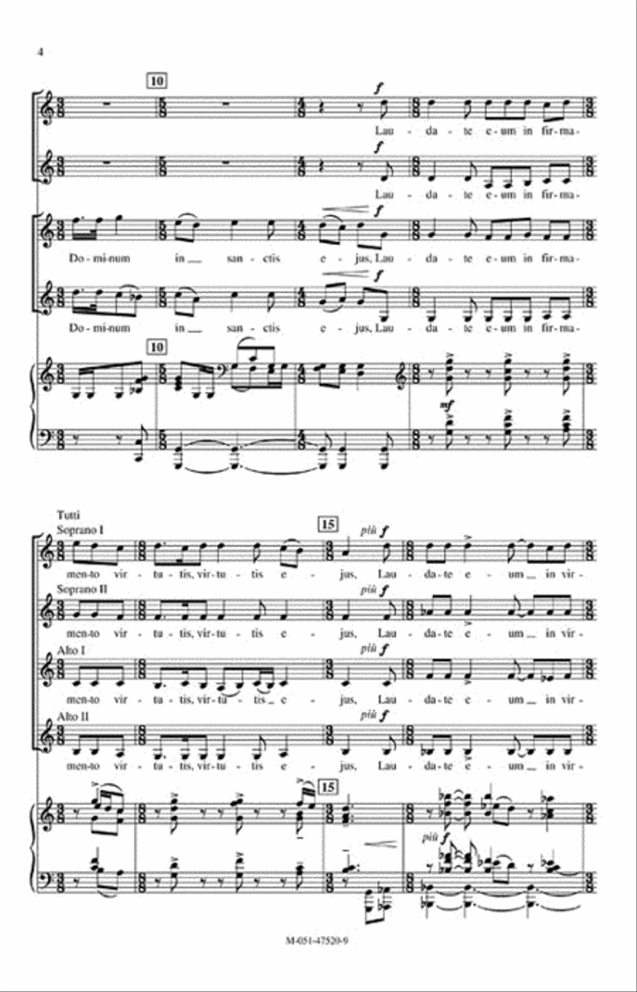 Laudate Dominum by Imant Raminsh SSAA - Sheet Music page 3